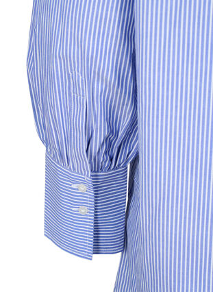 Luzna bawelniana koszula w paski, Baja Blue Stripe, Packshot image number 4