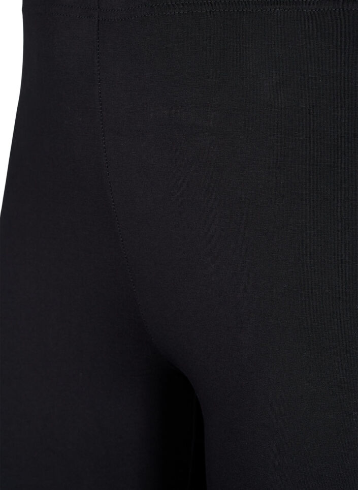 2-pack bawelniane legginsy, Czarne, Packshot image number 2