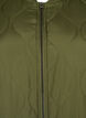 Dluga pikowana kurtka z kieszeniami i suwakiem, Winter Moss, Packshot image number 2