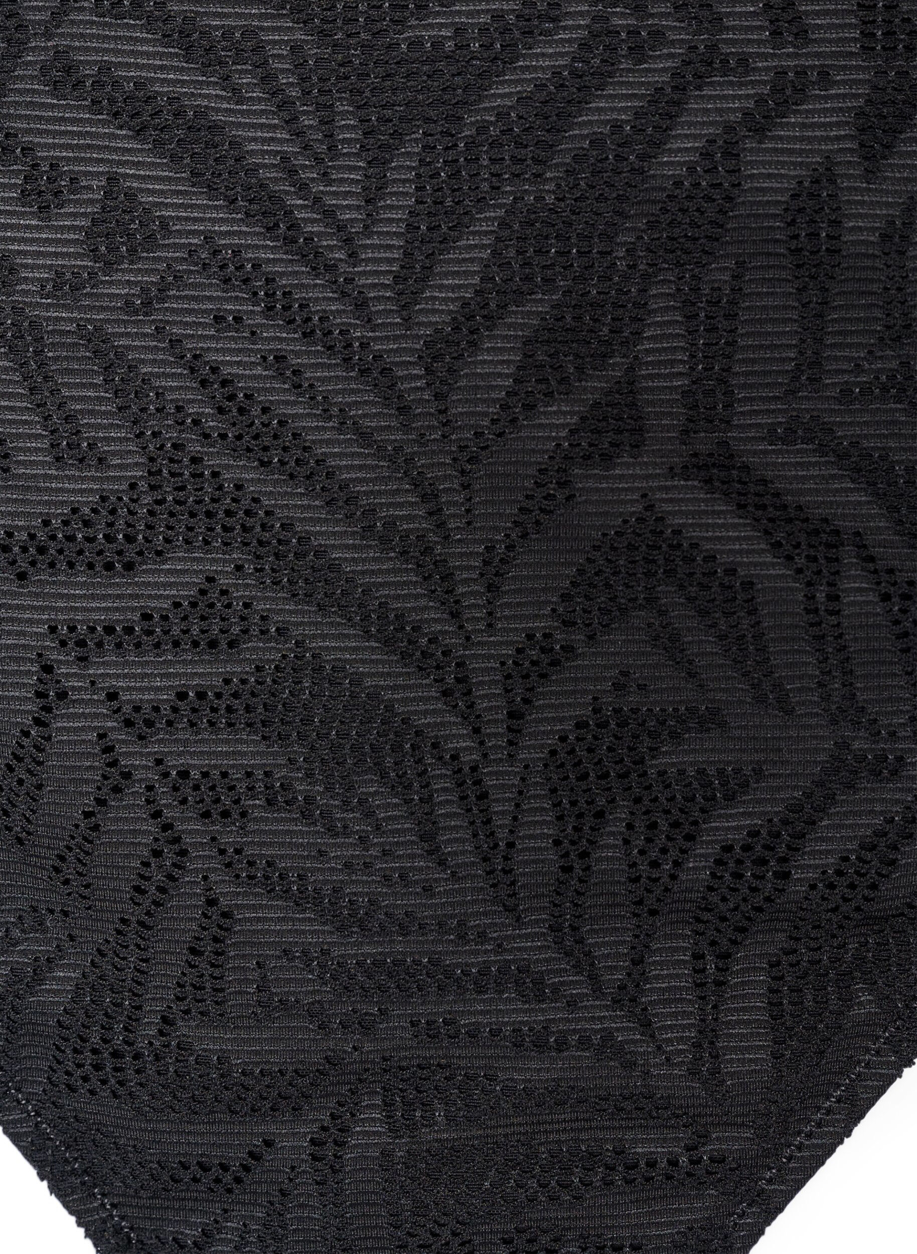 ZizziFigi damskie z brazylijskiego bikini ze strukturalnej siateczki, Czarne, Packshot image number 2