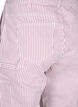  Jeansowe bojówki w paski o prostym kroju, Rose White Stripe, Packshot image number 3
