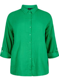 Koszula z kolnierzem z bawelnianego muslinu, Jolly Green, Packshot