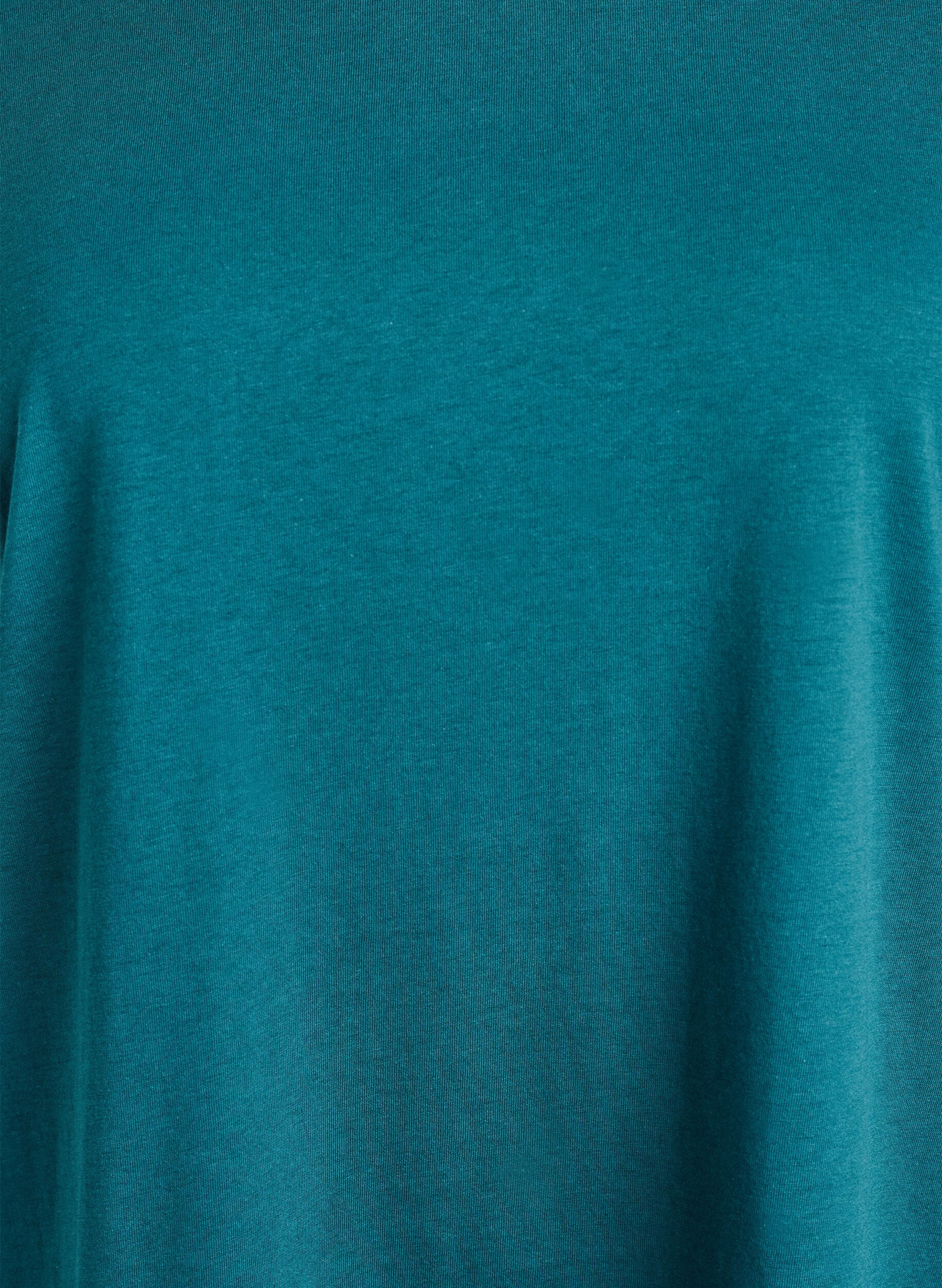 Zizzi T-shirt z kr&oacute;tkim rekawem w mieszance bawelny, Zielony, Packshot image number 2