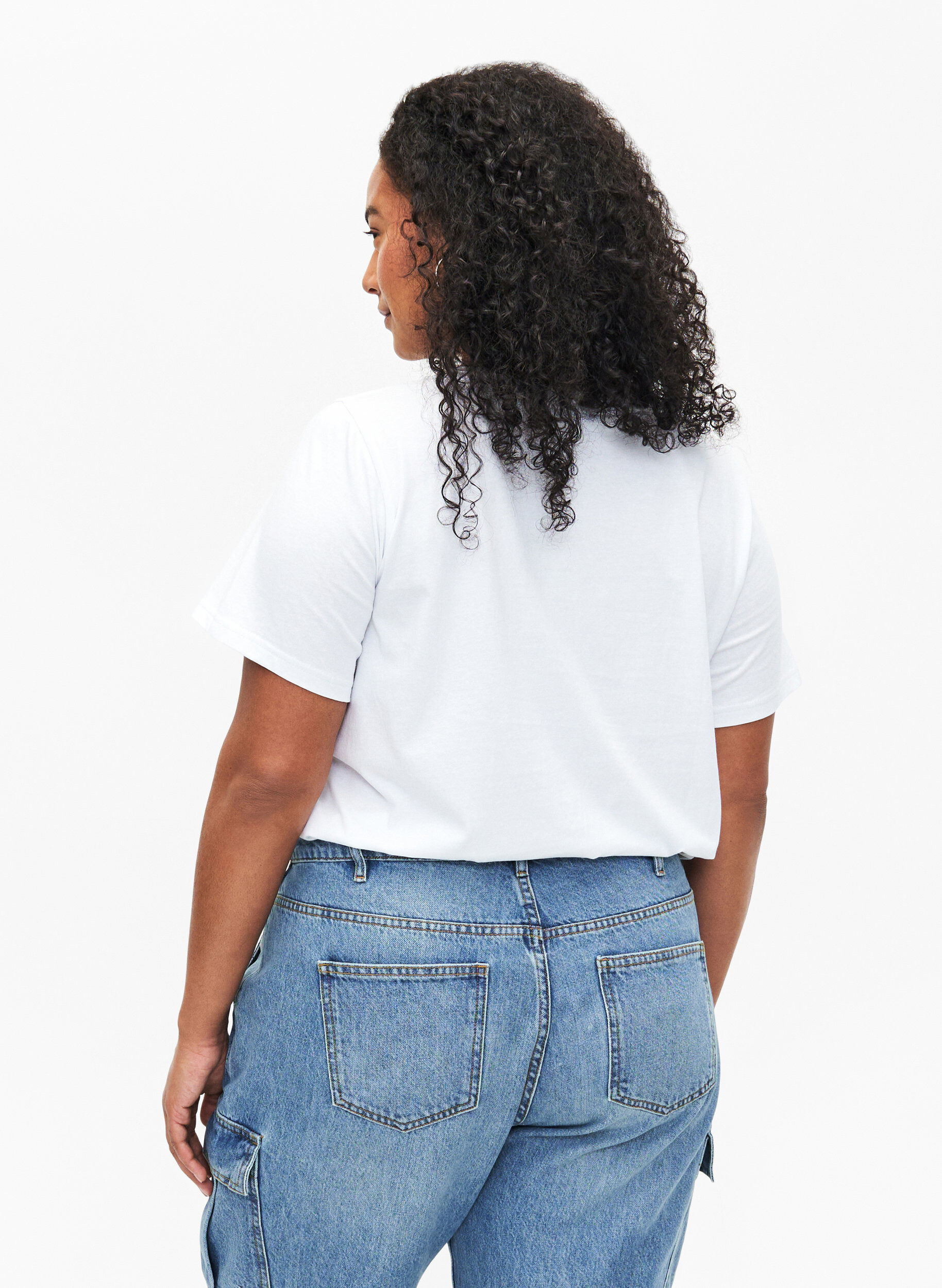 Zizzi Bawelniana koszulka z motywem, B. White w. Face, Model image number 1