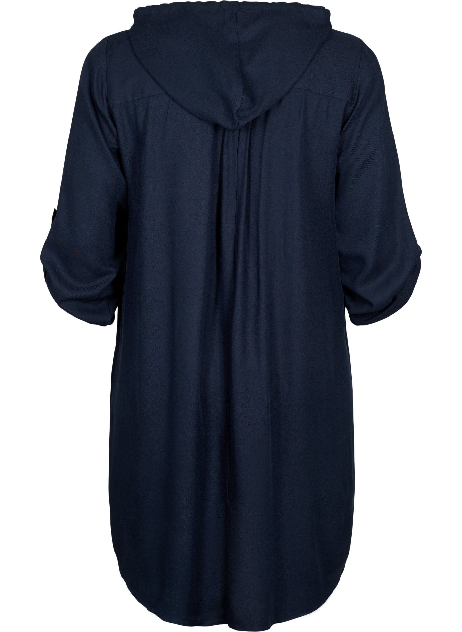 ZizziWiskozowa tunika z kapturem, Navy Blazer, Packshot image number 1