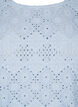 Bluzka z krótkim rekawem i koronkowym wzorem, Cashmere Blue, Packshot image number 2