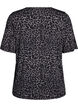 T-shirt z materialu TENCEL&trade; Lyocell i nadrukiem w panterke, Szary, Packshot image number 1