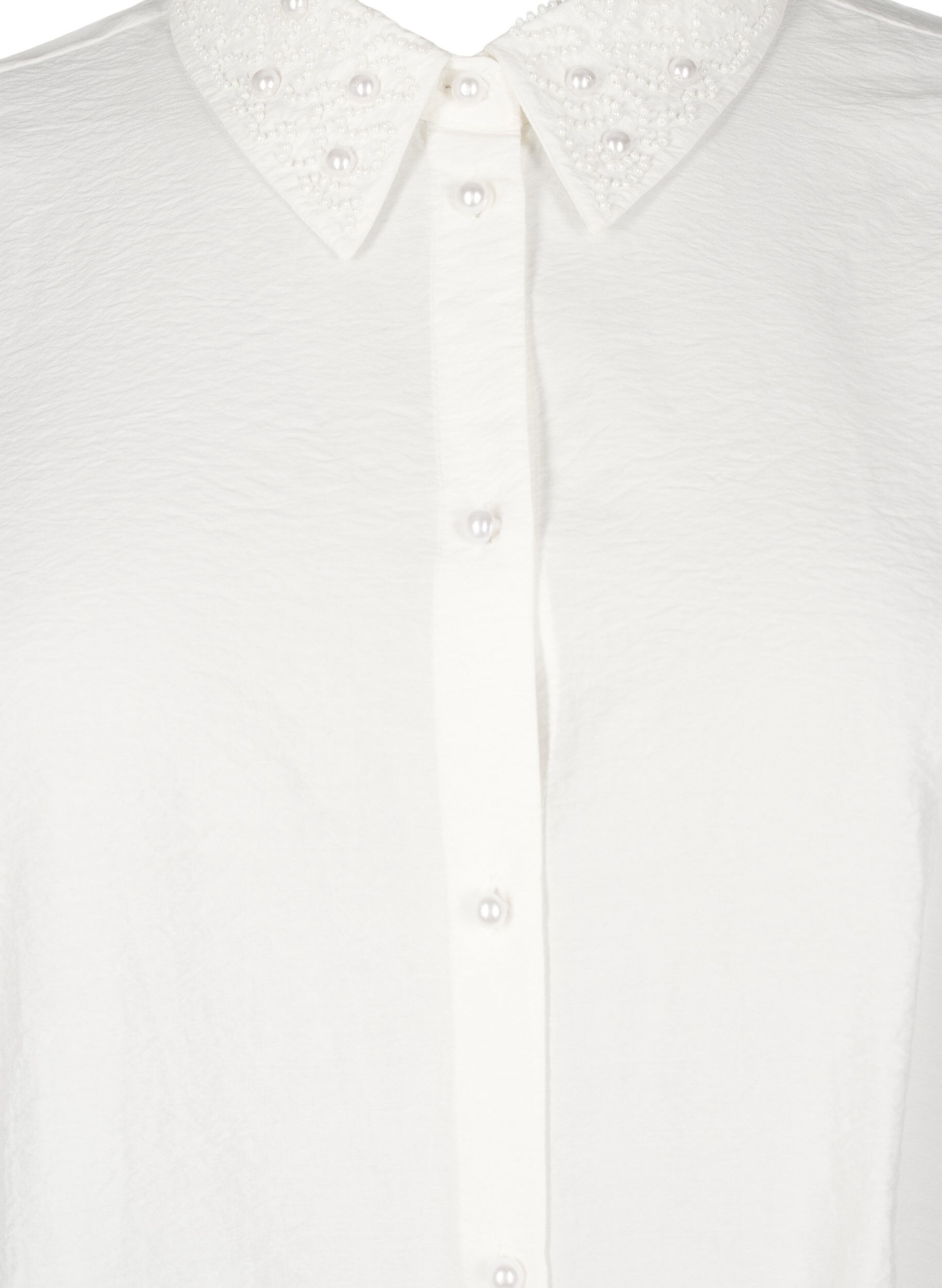 Zizzi Koszula z perlami, Snow White, Packshot image number 2