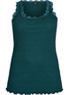 Top z koronkowym wykonczeniem, Zielony, Packshot image number 0