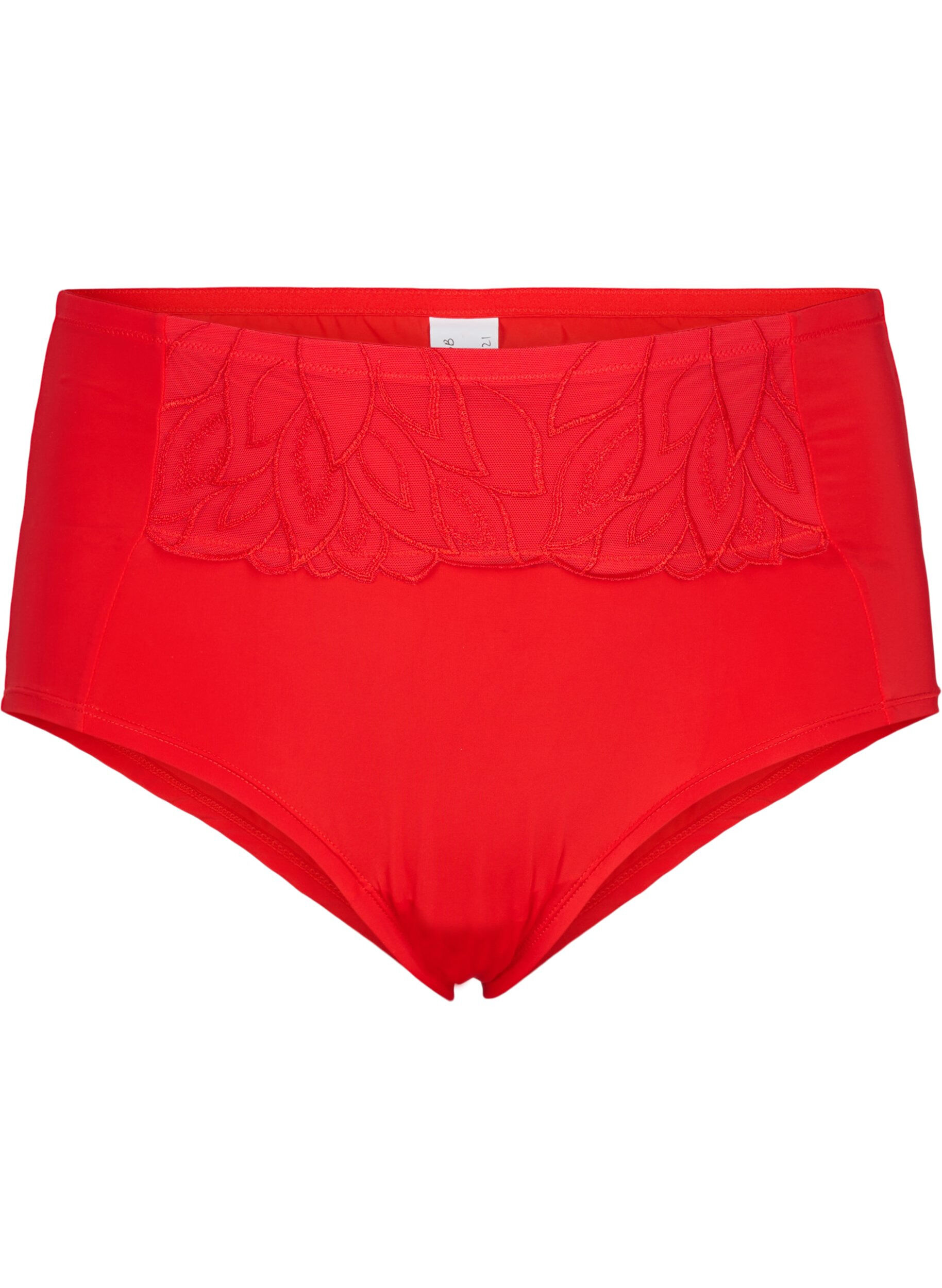 Zizzi Koronkowe biodr&oacute;wki z regularna talia, Salsa, Packshot image number 0