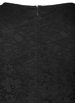 Koronkowa sukienka z rekawem 3/4, Black, Packshot image number 3