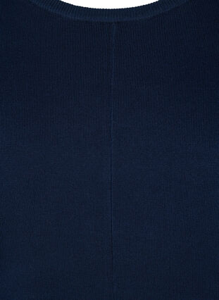 Dzianinowy sweter z okraglym dekoltem, Navy Blazer, Packshot image number 2