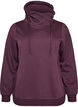 Bluza z wysokim kolnierzem i kieszeniami, Fioletowy, Packshot image number 0