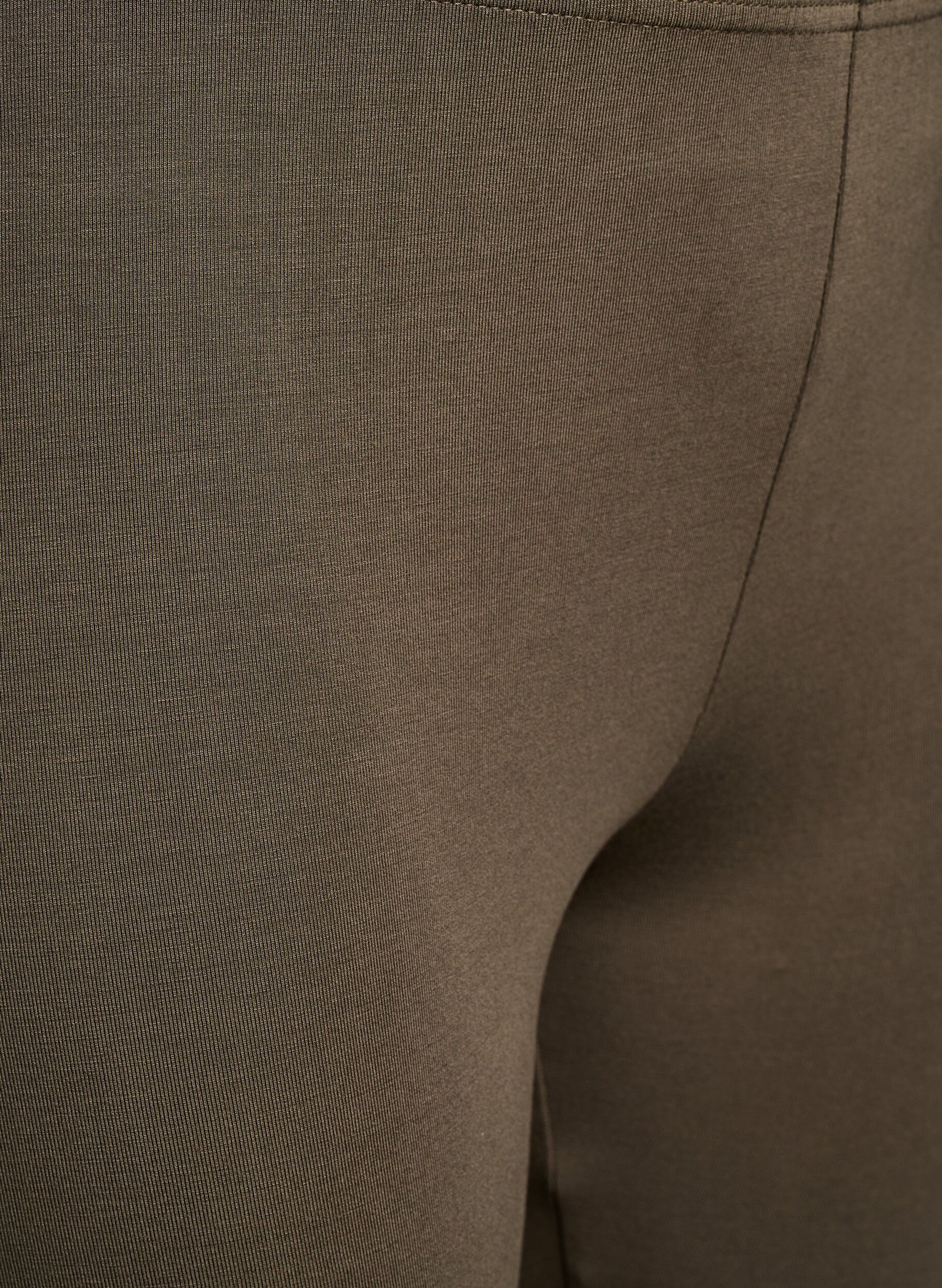 Zizzi Legginsy basic z wiskozy, Zielony, Packshot image number 2