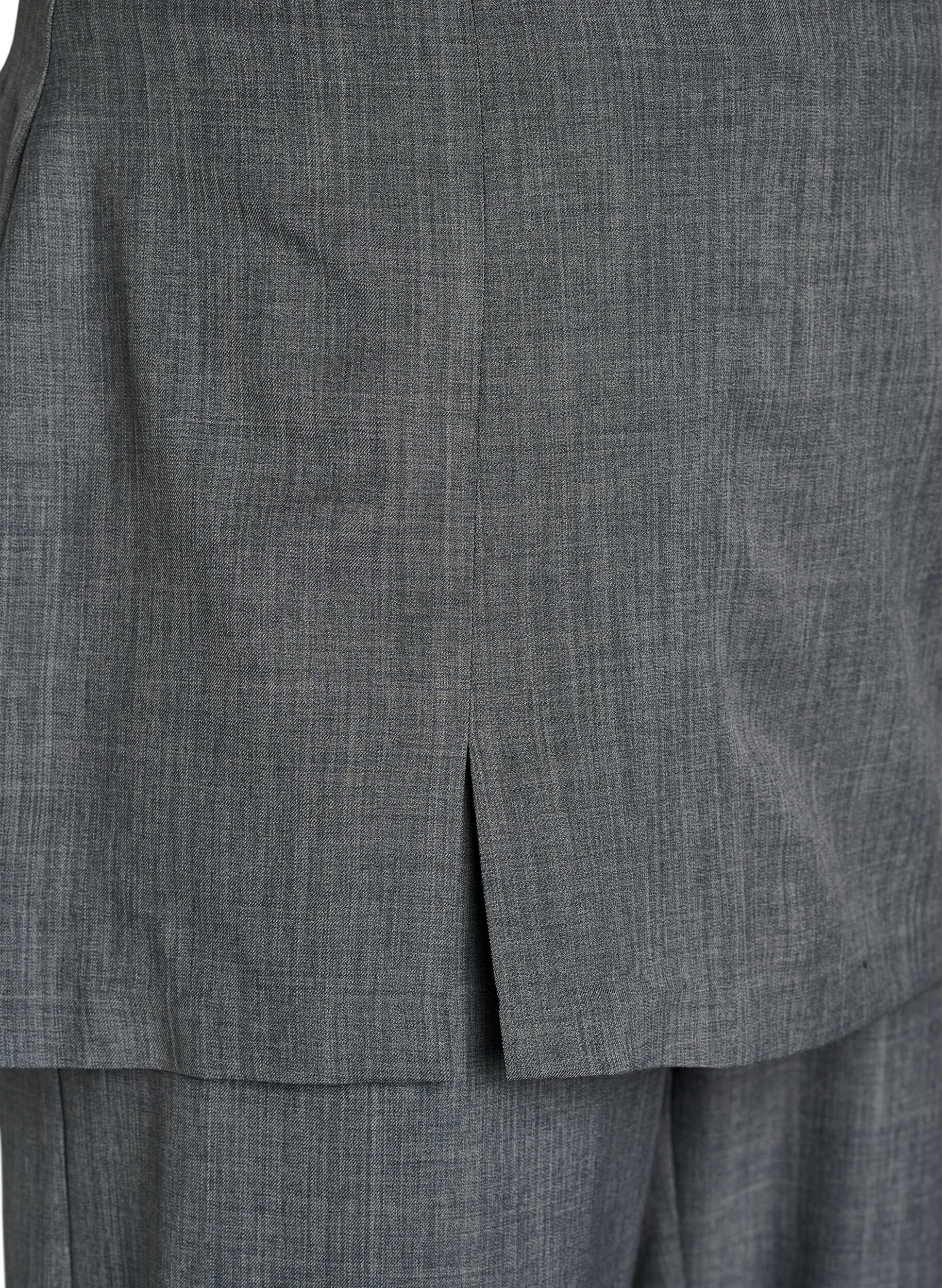 Zizzi Spodnie w kroju prosto ze sp&oacute;dnica, Ciemnoszary, Packshot image number 2