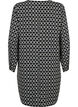 Sukienka z dekoltem w serek i z nadrukiem, Black Graphic AOP, Packshot image number 1