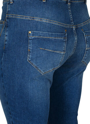 Bardzo waskie jeansy Amy z wysokim stanem, Blue denim, Packshot image number 3