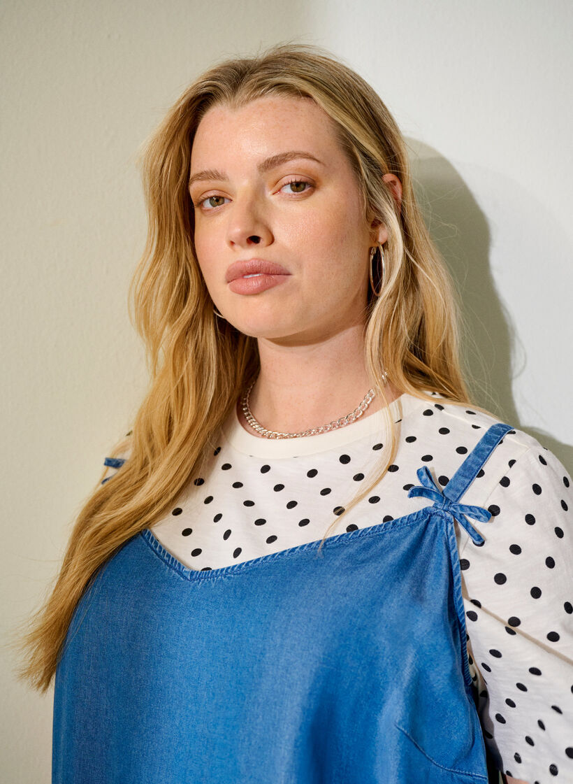 Koszulka Polka dot bawelniana, Biały, Image image number 0