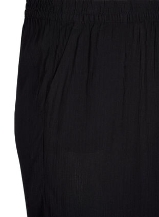 Luzne spodnie kuloty z wiskozy, Black, Packshot image number 2