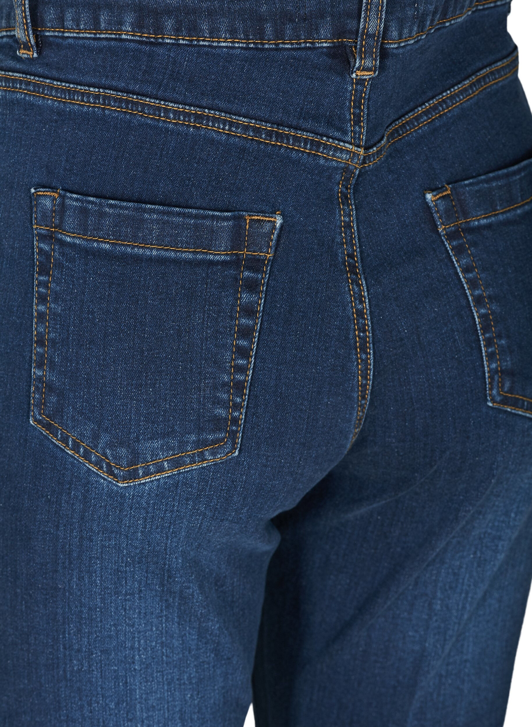 Zizzi  Jeansy typu bootcut Ellen z wysokim stanem, Niebieskie, Packshot image number 3