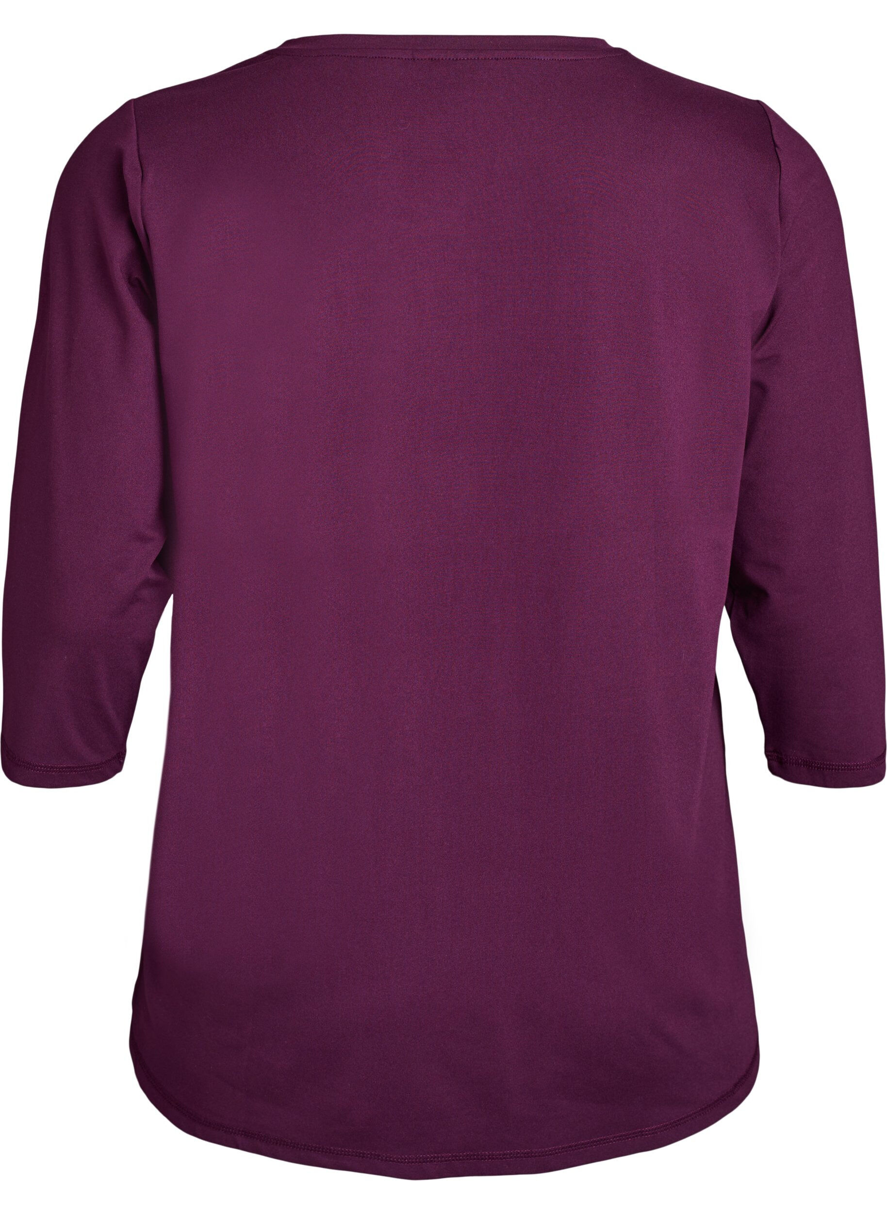 Zizzi Bluzka treningowa z rekawami 3/4, Fioletowy, Packshot image number 1