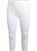3/4-length wiskozowe legginsy w stylu basic, Biały, Packshot image number 0