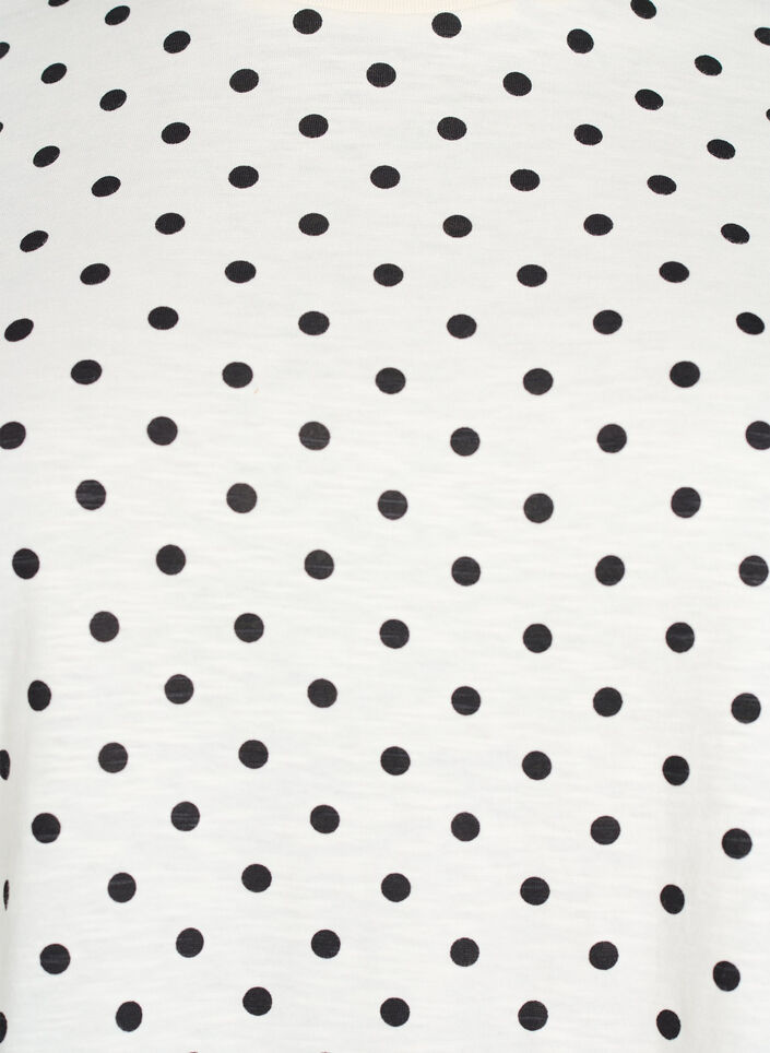 Koszulka Polka dot bawelniana, Biały, Packshot image number 2