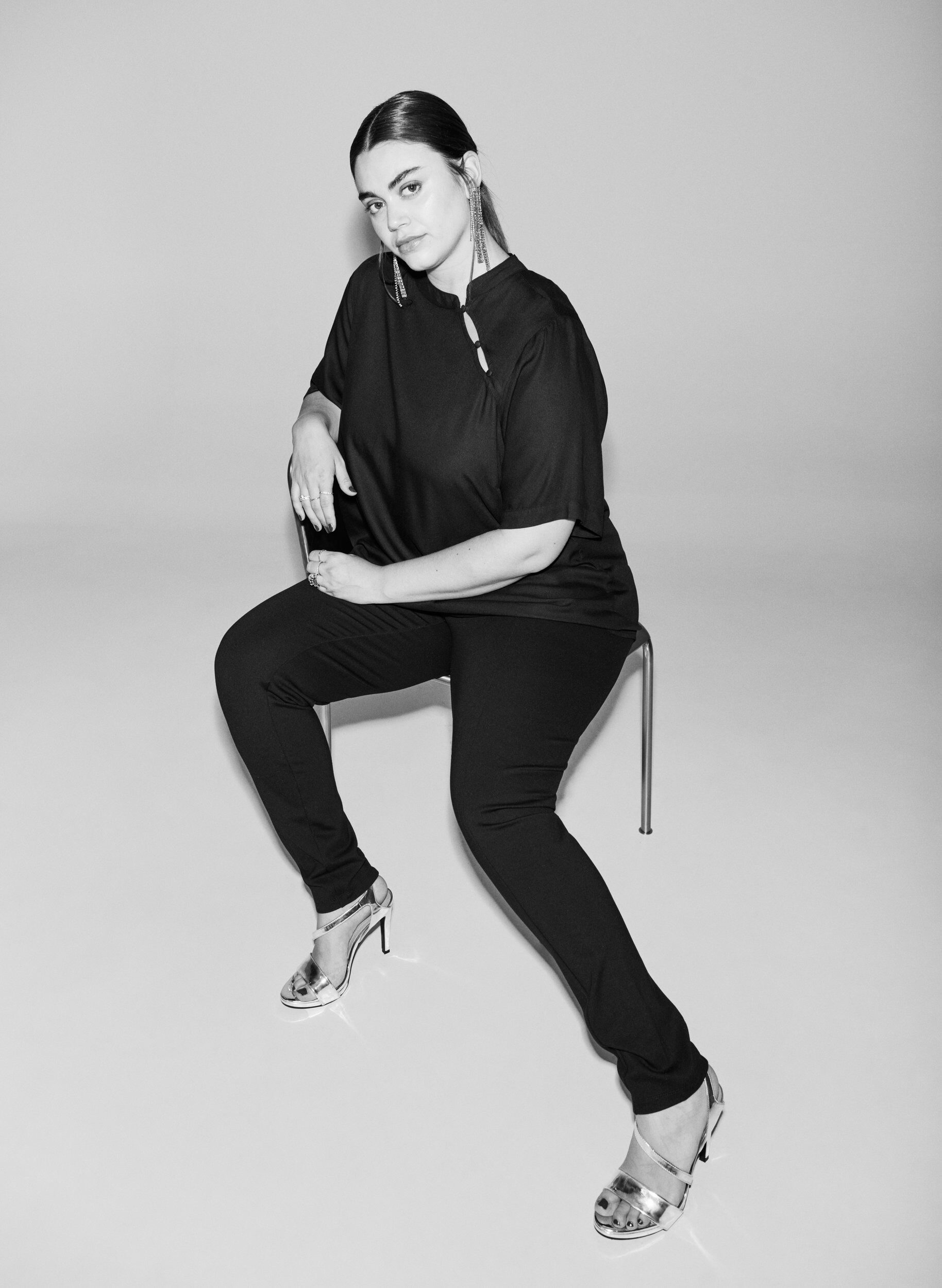 Zizzi Legginsy z szeroka, elastyczna talia, Czarne, Image image number 0