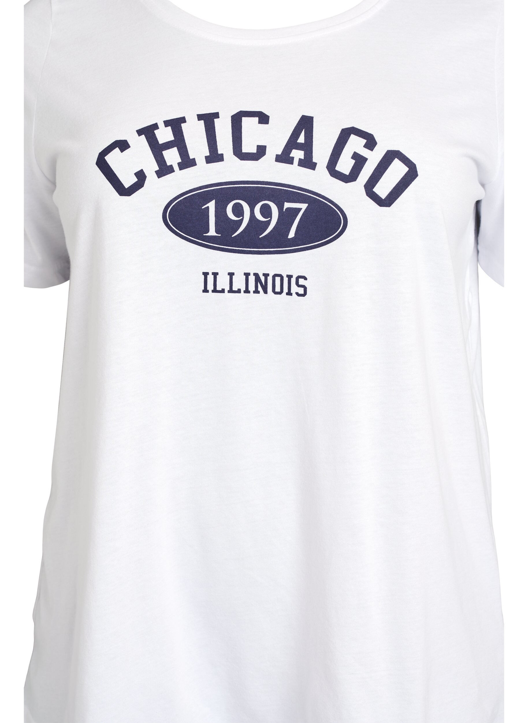 Zizzi FLASH - T-shirt z nadrukiem, Biały, Packshot image number 2