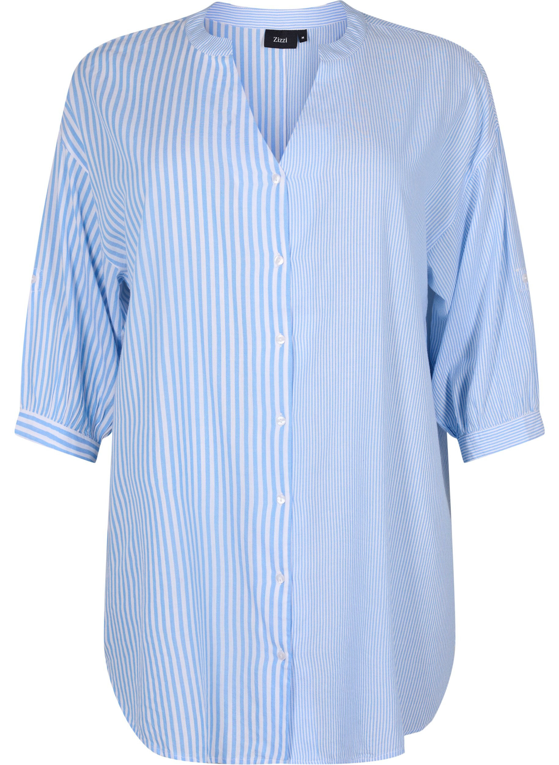 Pasiasta tunika z rekawami 3/4