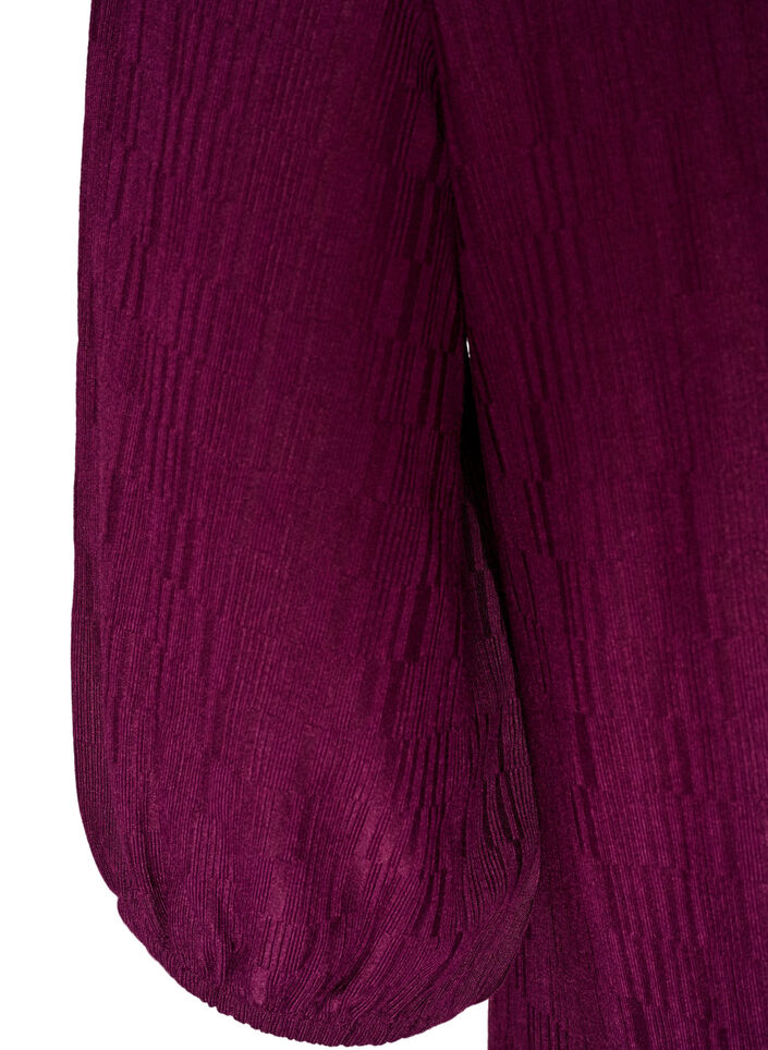 Sukienka w ksztalcie i strukturze balonu, Czerwony, Packshot image number 3