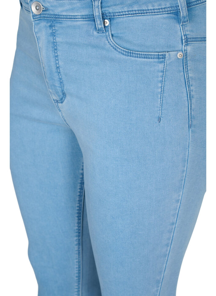 Jeansy Amy nad kostke z suwakiem, Niebieskie, Packshot image number 2