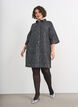 Sukienka jeansowa z cekinami i rekawami 3/4, Czarne, Model image number 1