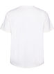 Bawelniany T-shirt z napisem, Biały, Packshot image number 1