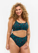 Dól bikini z wysokim stanem, Teal Leopard, Model image number 0