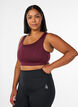 Biustonosz sportowy z tylem typu racerback, Czerwony, Model image number 0
