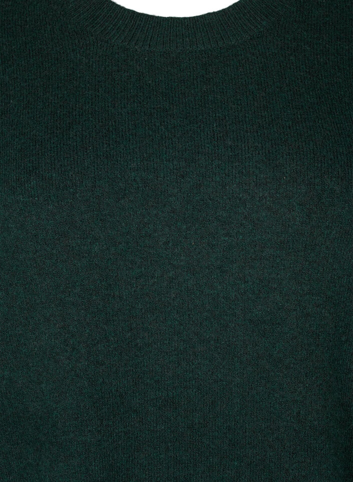 Dzianinowa sukienka z okraglym dekoltem i rozcieciem, Scarab Mel., Packshot image number 2