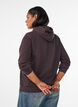 Bluza z kapturem, zamkiem blyskawicznym i kieszeniami, Brązowy, Model image number 2