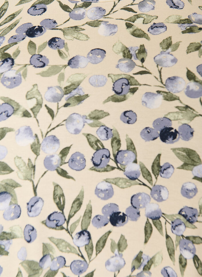 Koszulka z nadrukiem w kwiaty, Biały, Packshot image number 2