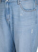 Jeansy Mille typu mom fit z przetarciami, Light Blue, Packshot image number 2