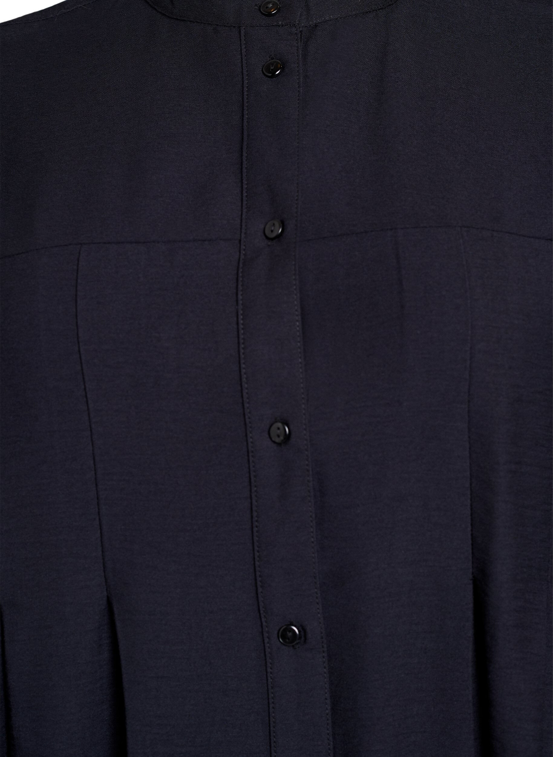 Zizzi Koszula wiskozowa w ksztalcie litery A, Czarne, Packshot image number 2