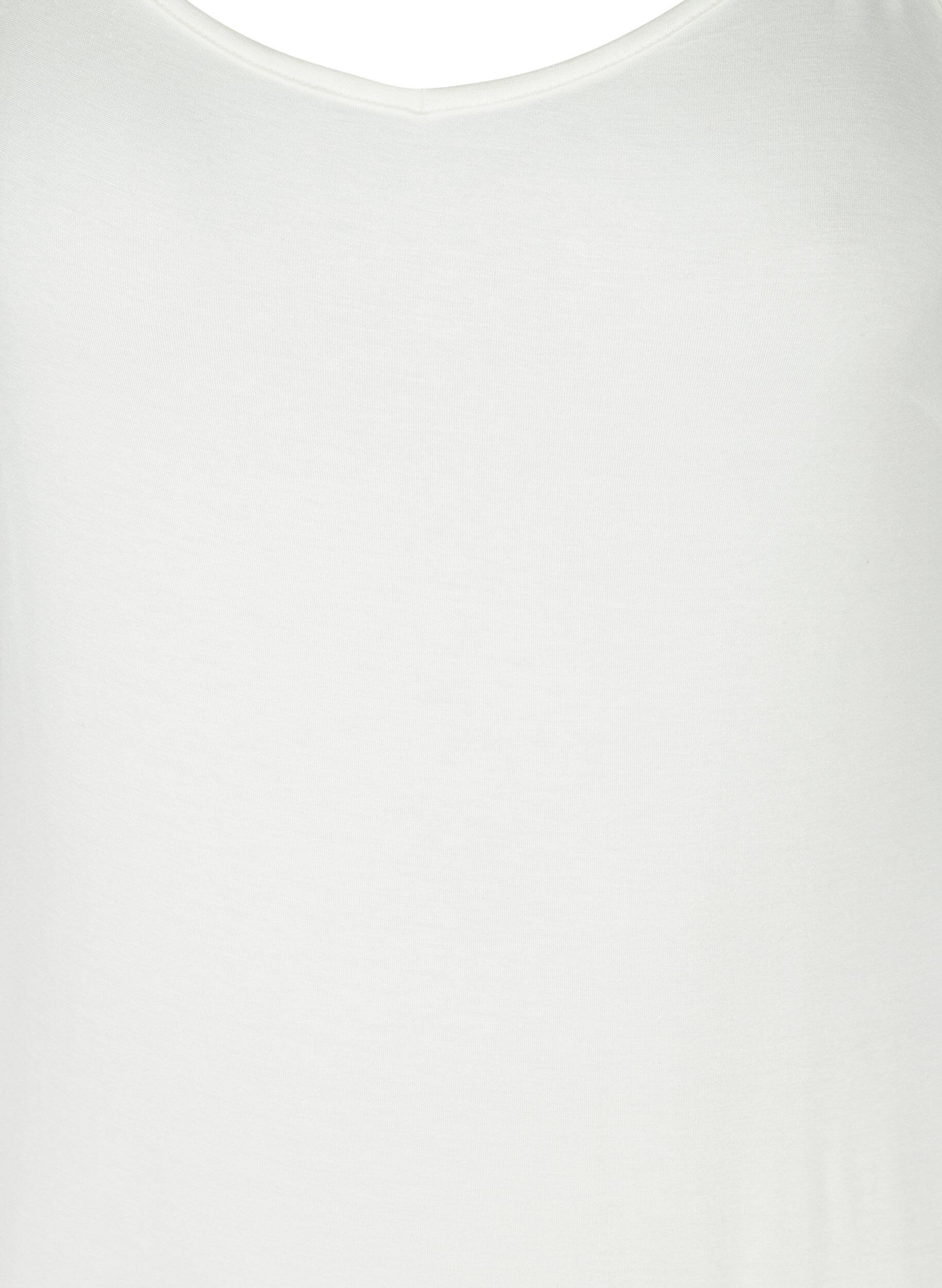 Zizzi Jednokolorowa halka z wiskozy, Biały, Packshot image number 2