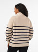Sweter z wysokim kolnierzem i zamkiem blyskawicznym, Biały, Model image number 2