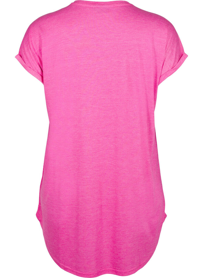 Koszula nocna z kr&oacute;tkim rekawem i nadrukiem tekstowym, 9990, Packshot image number 1