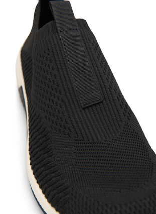 Wsuwane, szerokie sneakersy, Black, Packshot image number 3