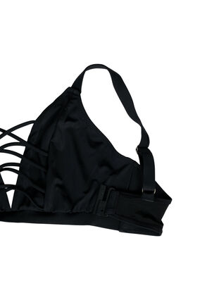 Góra od bikini z paskami, Black, Packshot image number 3