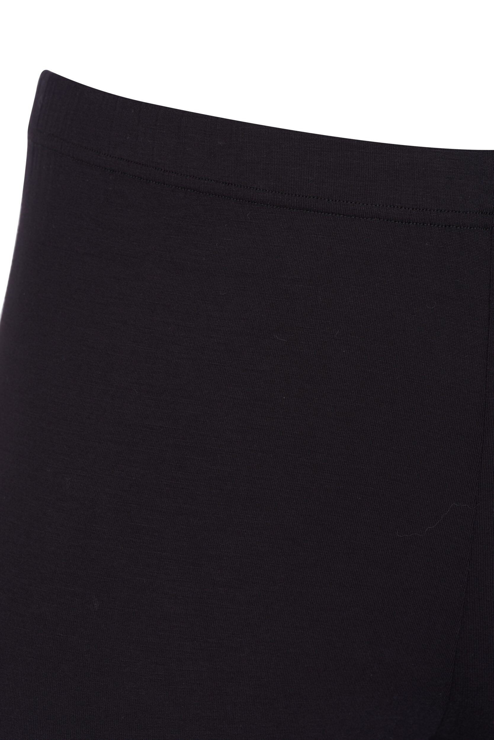 ZizziLegginsy 3/4 typu basic z wiskozy, Czarne, Packshot image number 2