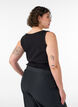 Dopasowany top z motywem, Czarne, Model image number 2