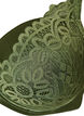 Usztywniany biustonosz na fiszbinach z koronka, Zielony, Packshot image number 2