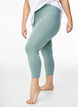 3/4-length wiskozowe legginsy w stylu basic, Zielony, Model image number 0